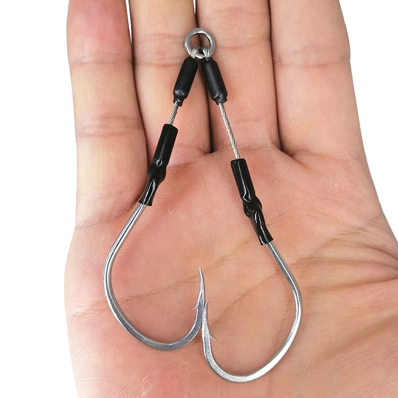 Fishing Hook Assortment - 2 çift/torba yavaş hızlı Jig kanca