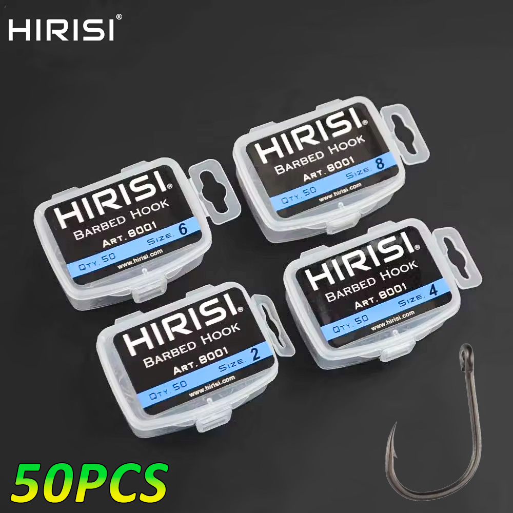 Fishing Hook Assortment - Hirisi 50 adet Dikenli Kaplamalı Sazan