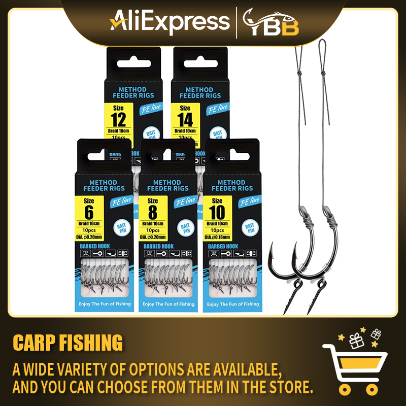 Fishing Hook Assortment - 6-14 Boyutunda Dikenli Kancalı Yöntem Yemleme