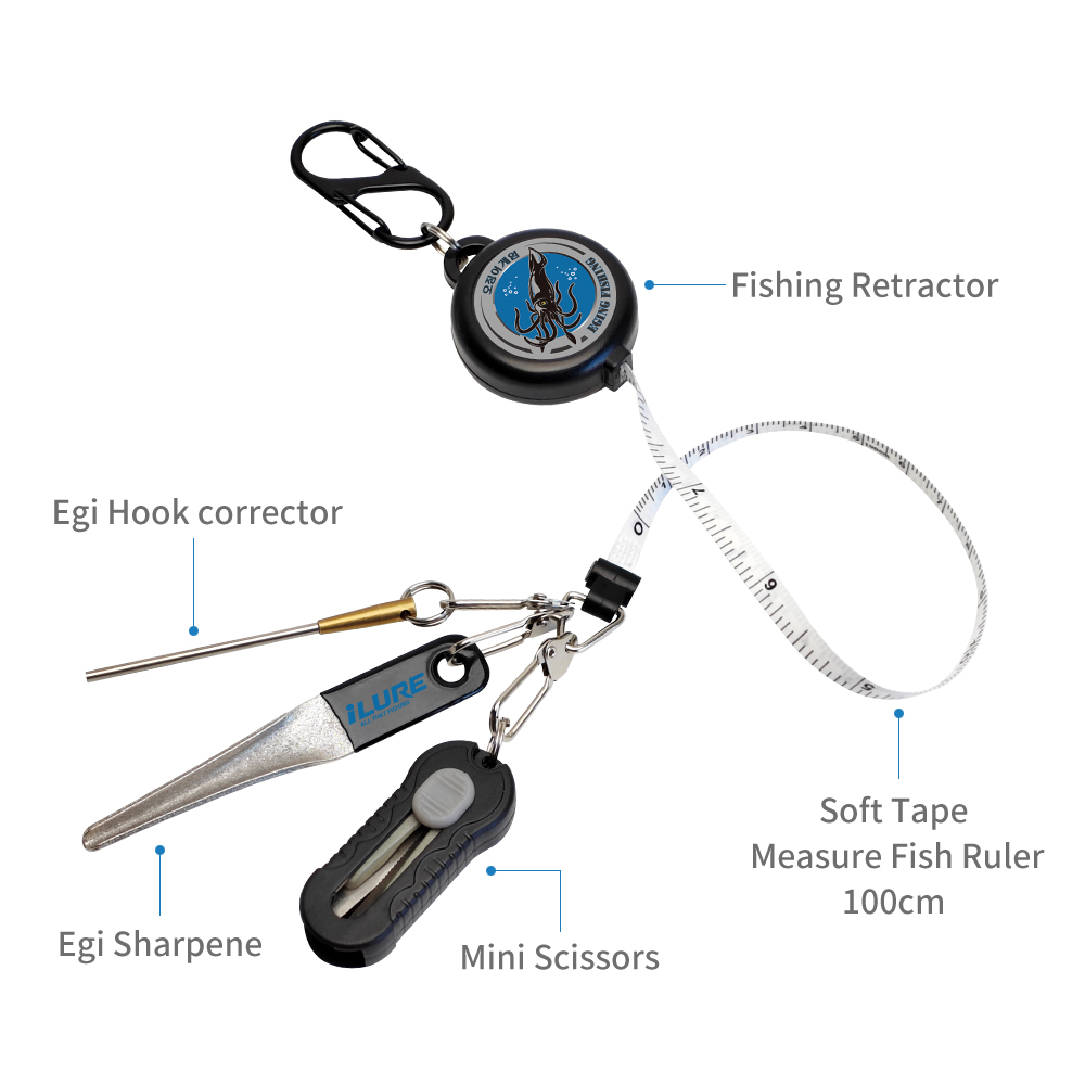 4in1 Eging Balıkçılık Seti Ret - Fishing Hook Sharpener incelemesi ve fiyatı