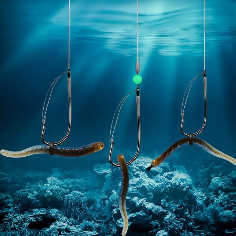 20/40 Adet Otsuz Ofset Solucan - Fishing Hook Weedless incelemesi ve fiyatı